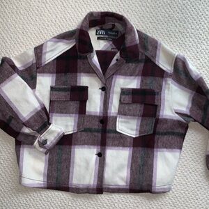 Zara  Plaid  shacket